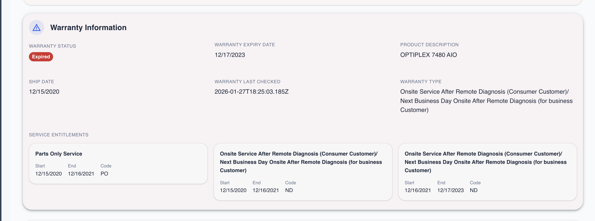 Warranty Information